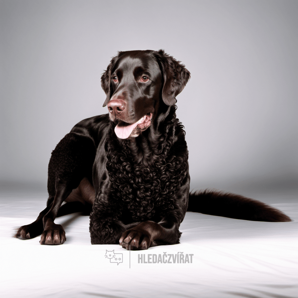 Kudrnatý retrívr, Curly Coated Retriever , skupina plemen: Slídiči, retrívři a vodní psi